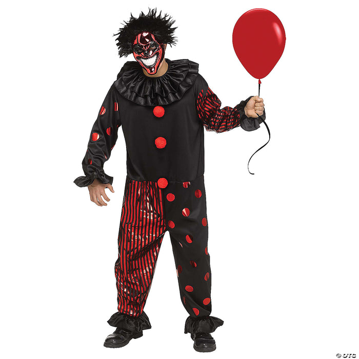 Adult Chrome Clown Costume Standard