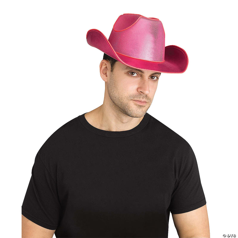 Light-Up Black Cowboy Hat | Costume-shop.com - BLACK - image 2