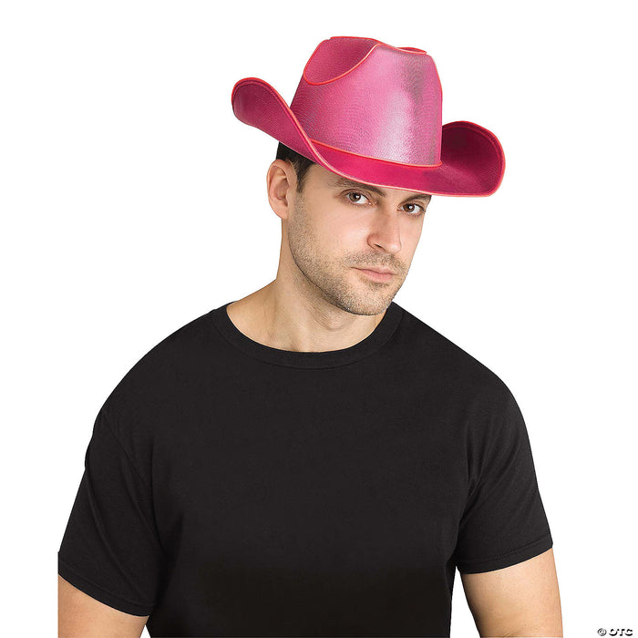 Adult Light-Up Black Cowhand Hat Costume