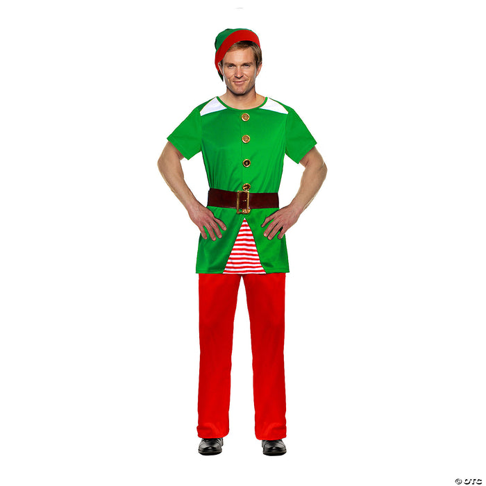 Jolly Elf Short Sleeve Holiday Costume