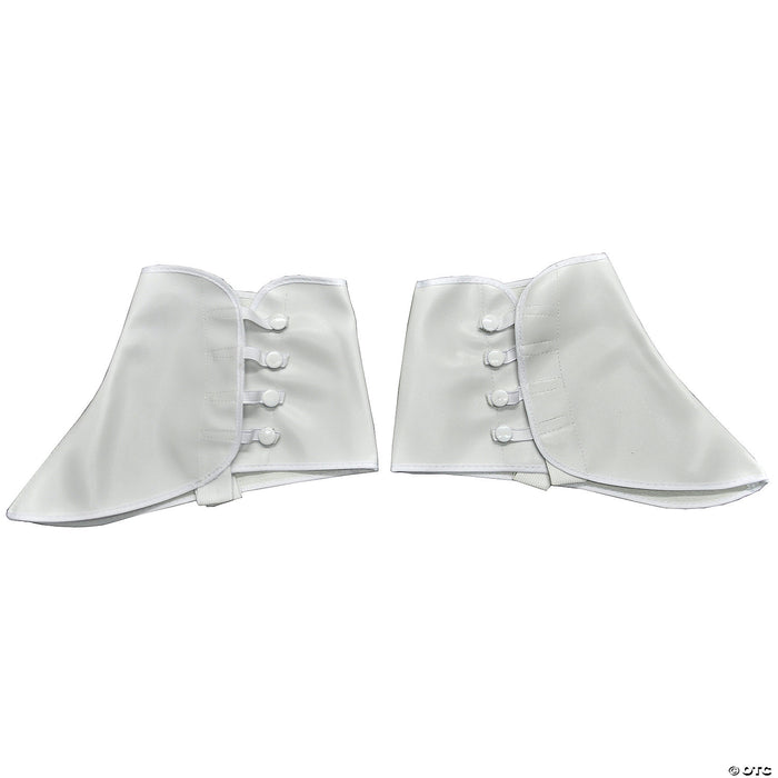 Adult 5" White Vinyl Spats | Costume-shop.com