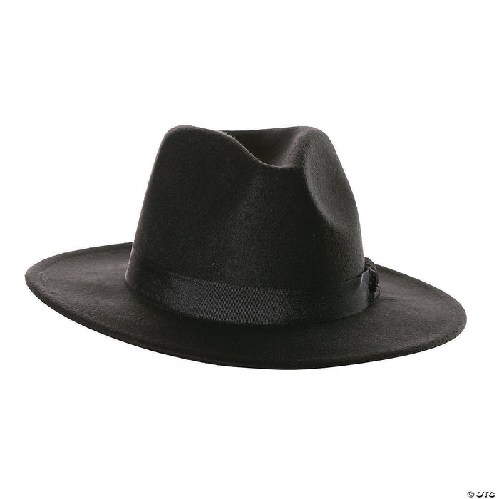 Adult Black Fedora Hat