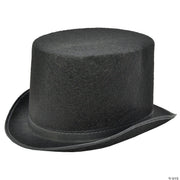 Adult Black Felt Top Hat - LARGE - image 1