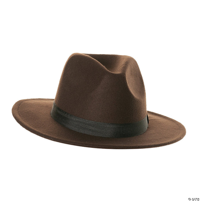 Adult Brown Fedora Hat