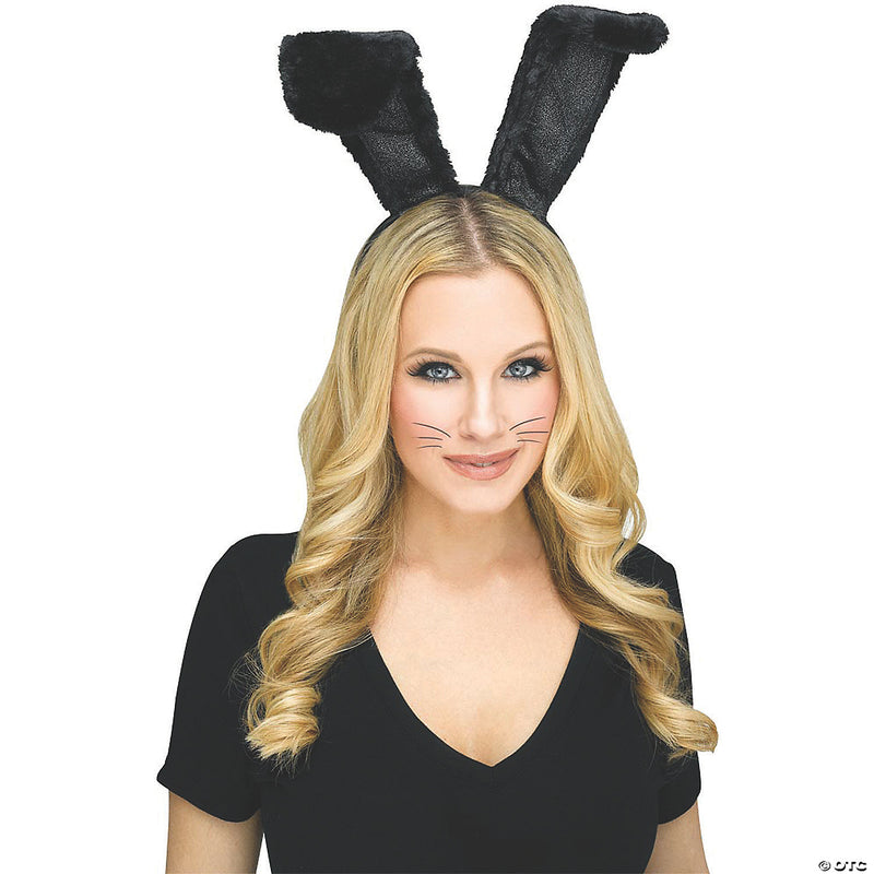 Black Bunny Ear Headband | Costume-Shop.com - BLACK - image 1