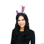Black Bunny Ear Headband | Costume-Shop.com - BLACK - image 2