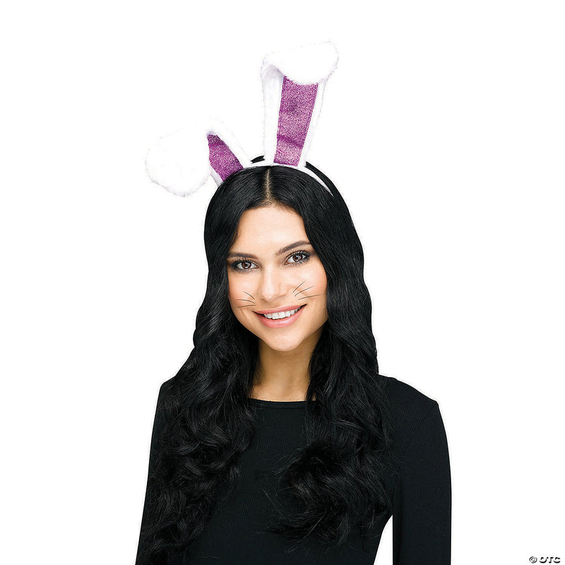 Black Bunny Ear Headband | Costume-Shop.com - BLACK - image 2