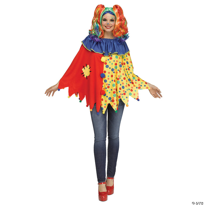 Adult Clown Poncho