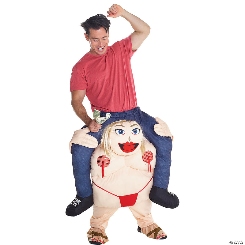 Hilarious Piggyback Stripper Costume | Costume-Shop.com - image 1