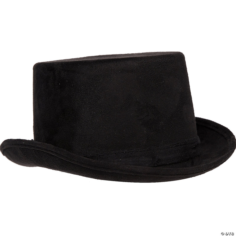 Classic Faux Suede Top Hat | Costume-shop.com - BLACK - image 1