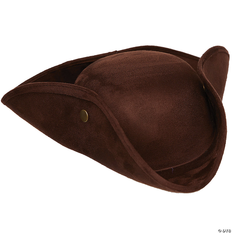 Adult Faux Suede Tricorn Hat - image 1