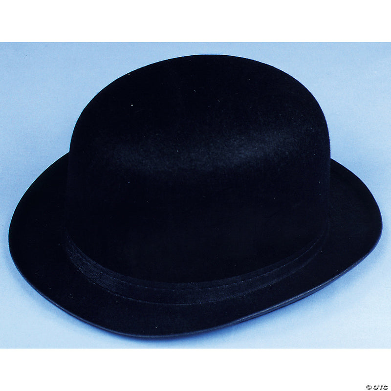 Adult Felt Derby Hat - BLACK / LARGE - image 2