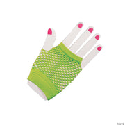 Adult Fishnet Gloves - PINK - image 2