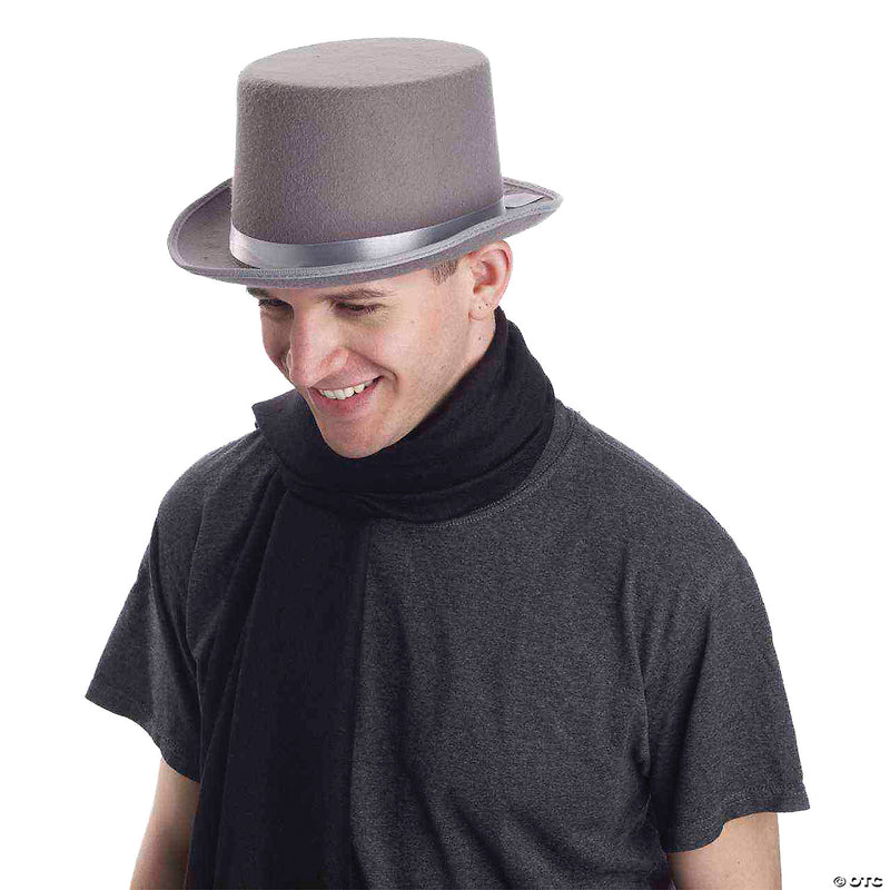 Adult Gray Top Hat - image 1