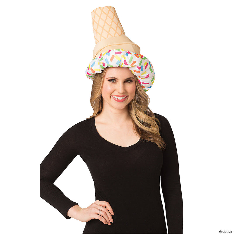 Adult Ice Cream Cone Hat | Costume-Shop.com - image 1