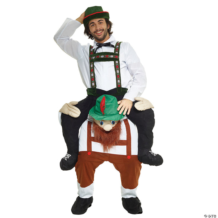Lederhosen Piggyback Costume - Hoist a Stein in Hilarious Style! 🍺🇩🇪