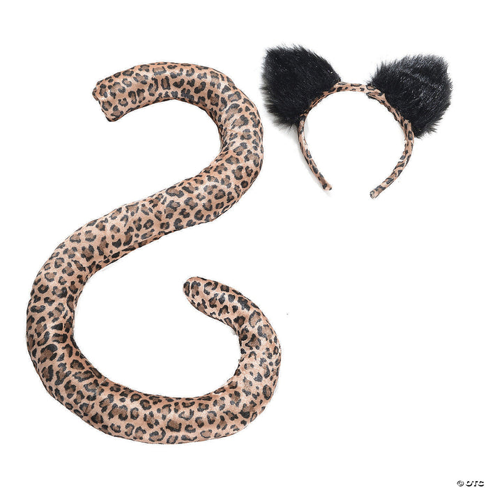 Adult Leopard Tail & Ears Set - Prowl the Party as a Wild Cat! 🐆🌿