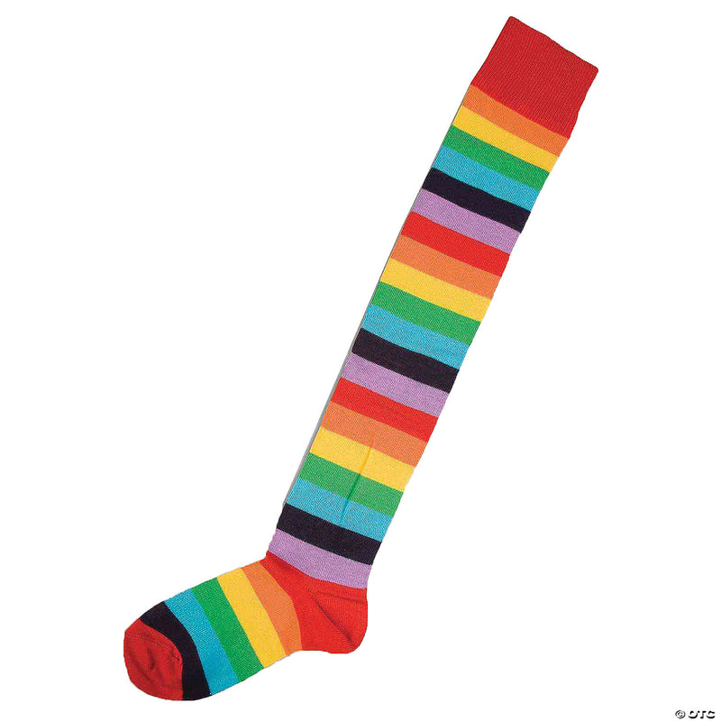 Adult Rainbow Clown Socks - image 1