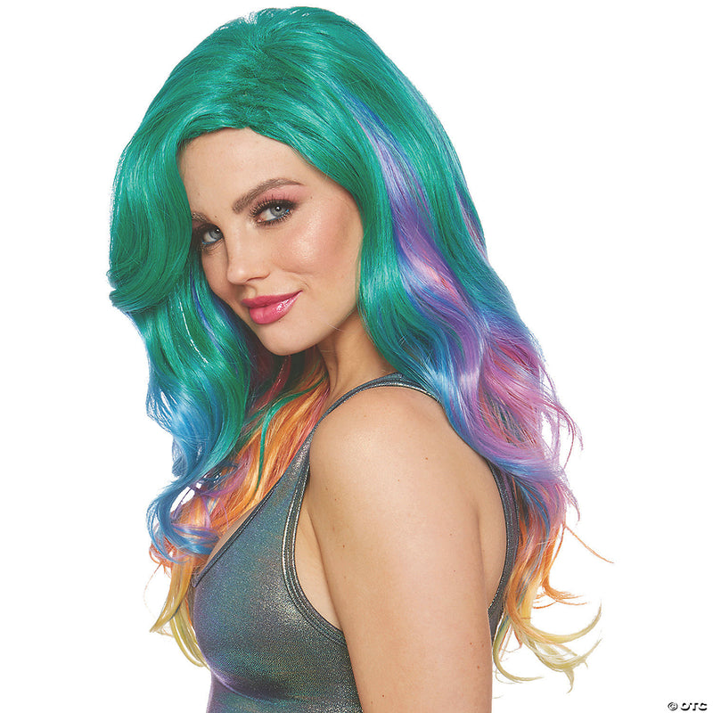 Adult Rainbow Wig - image 1