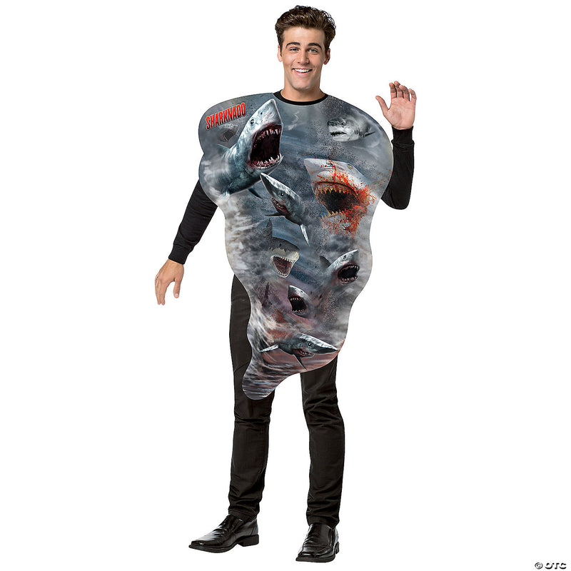Swirl Into the Party! Adult Sharknado Tornado Costume - Unleash the Fury of the Sea and Sky! 🦈🌪️ - image 1