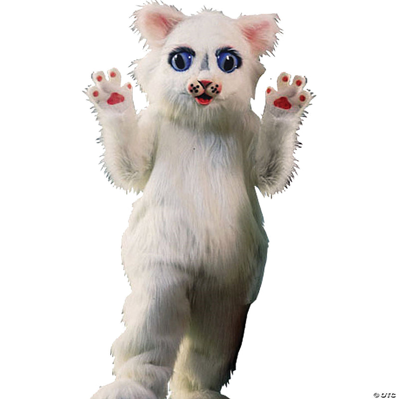 Snow Ball Kitty: Adult Mascot Costume 🐱❄️ - image 1