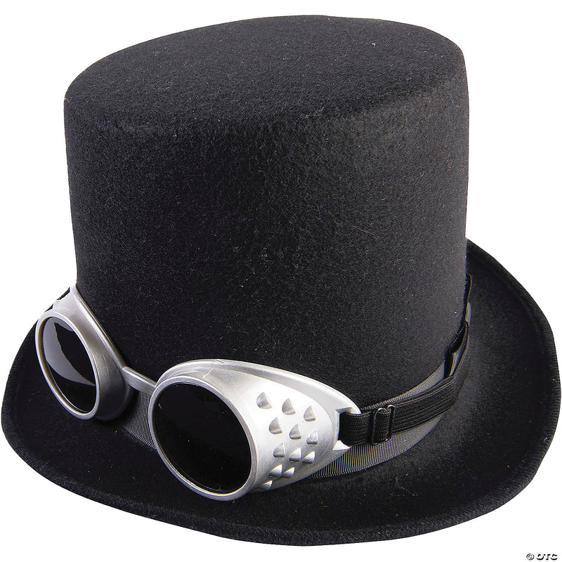Adult Steampunk Hat with Goggles | Costume-Shop.com - image 1
