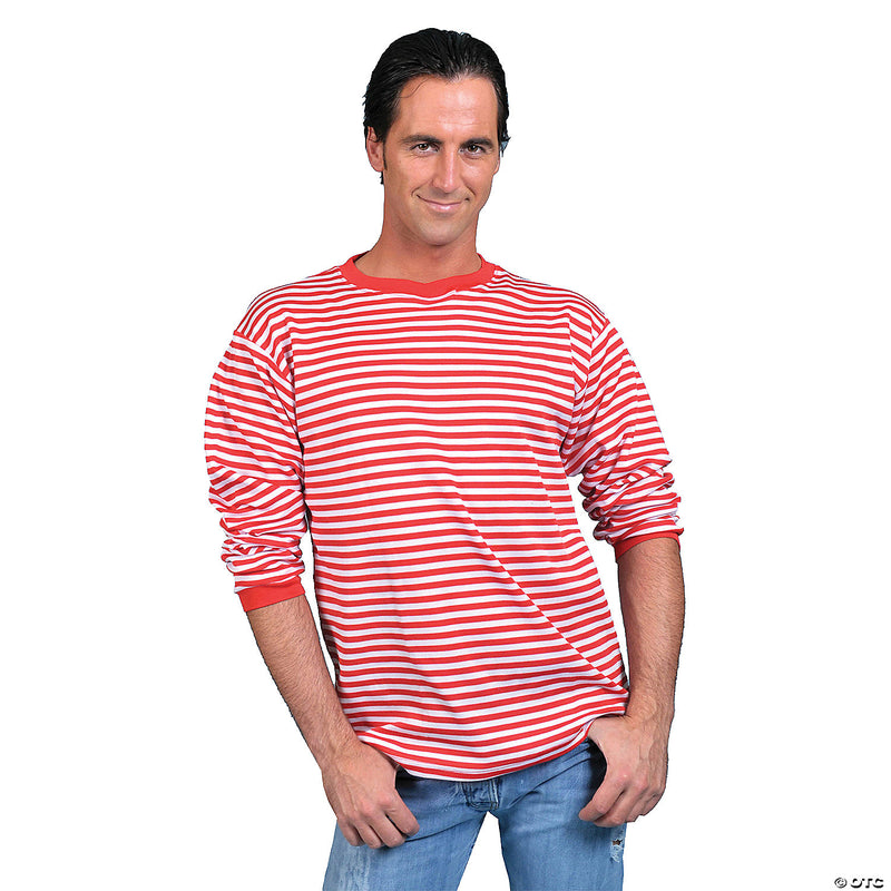 Adult Striped Clown Shirt - image 1