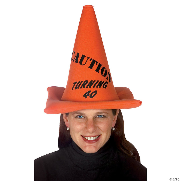 Adult Turning 40 Cone Hat