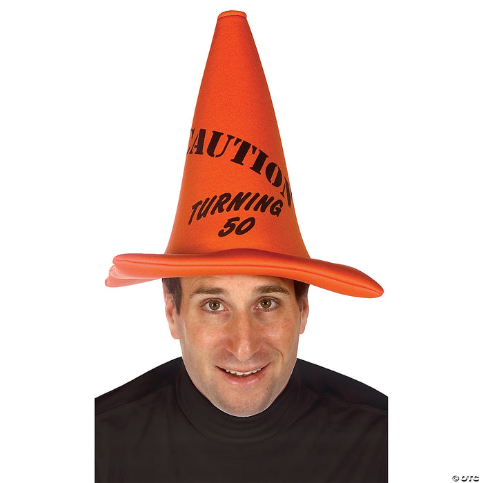 Adult Turning 50 Cone Hat