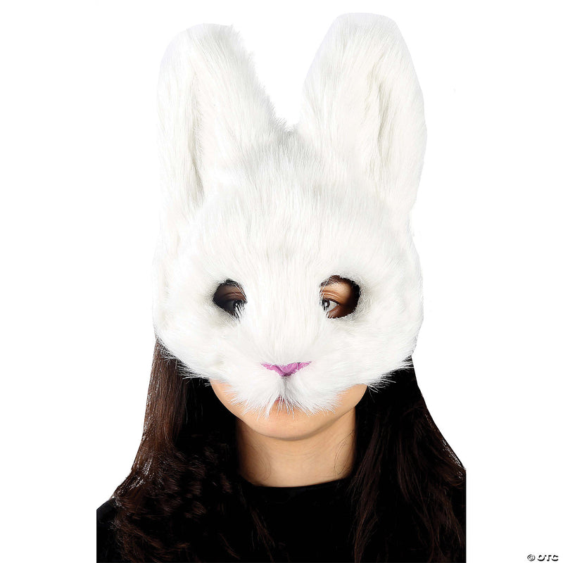 Adult White Bunny Mask - image 1