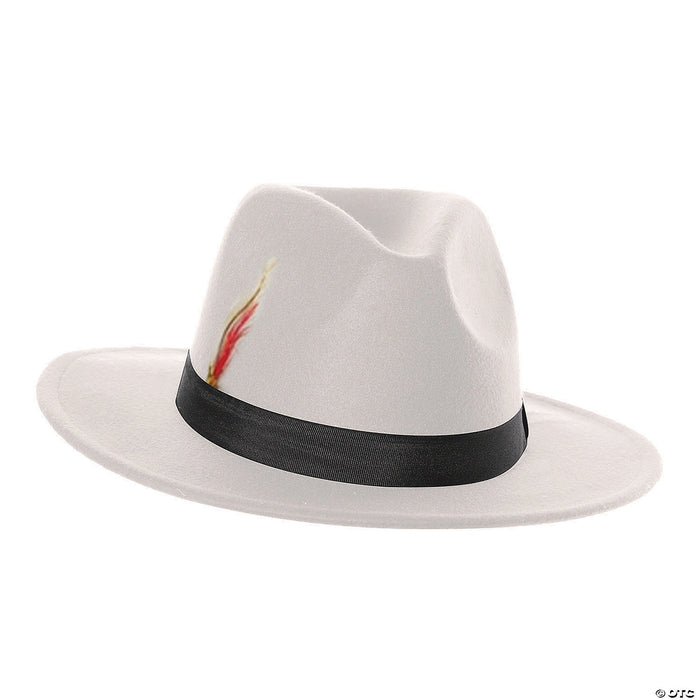Adult White Fedora Hat