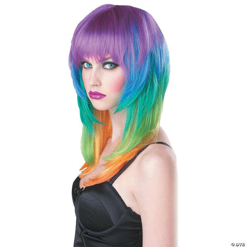 Adult's Kaleidoscope Wig
