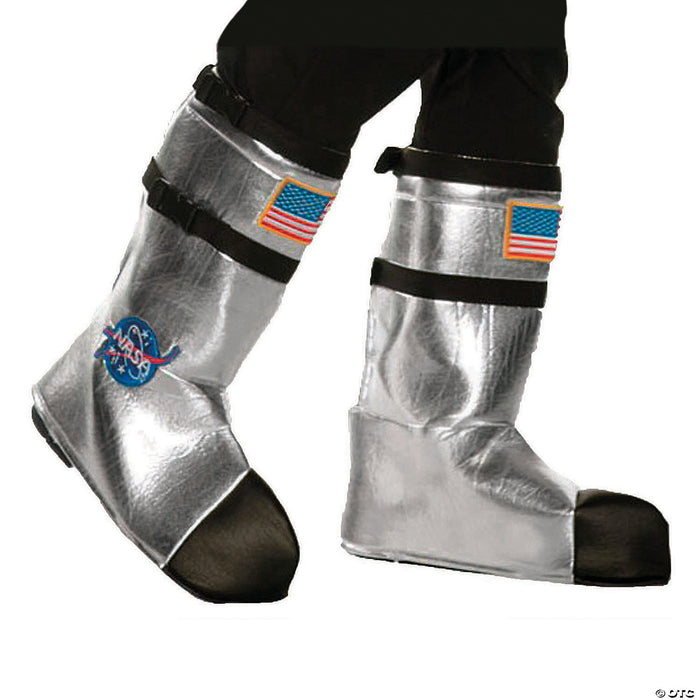 Adult’s Astronaut Boot Covers - Silver