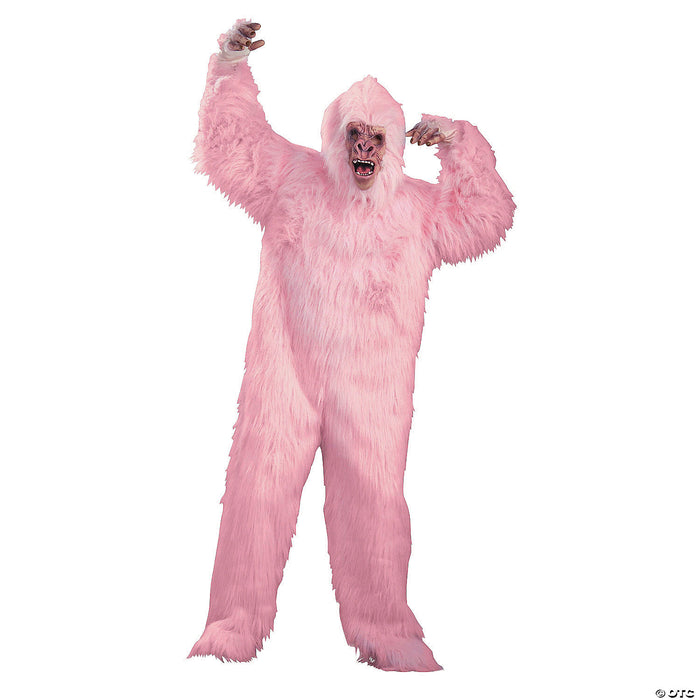 Adult's Pink Gorilla Mascot Costume