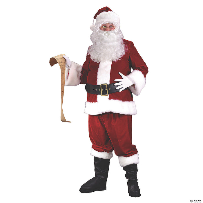 Adult’s Plus Size Ultra Velvet Santa Suit Costume - 3XL