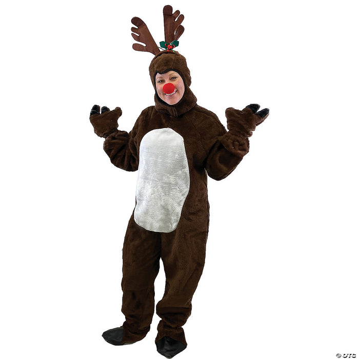 Red-Nosed Reindeer Costume - Adult XL