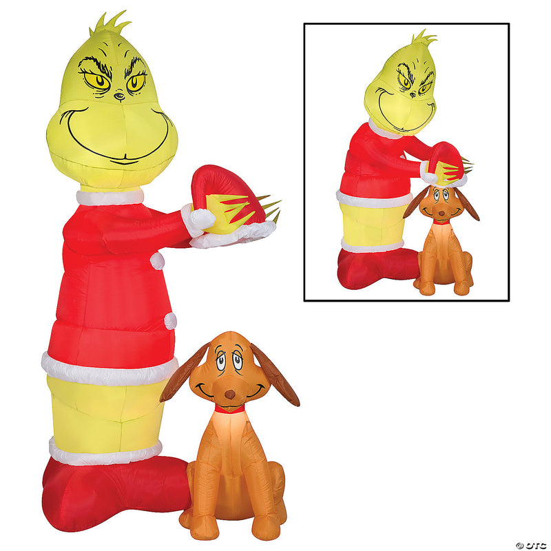 Animated Grinch Putting Santa | Costume-Shop.com