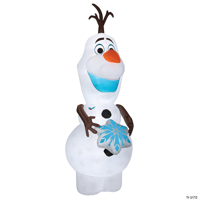 Airblown® Disney's Frozen Olaf with Snowflake 47" Inflatable Christmas Outdoor Yard Decor