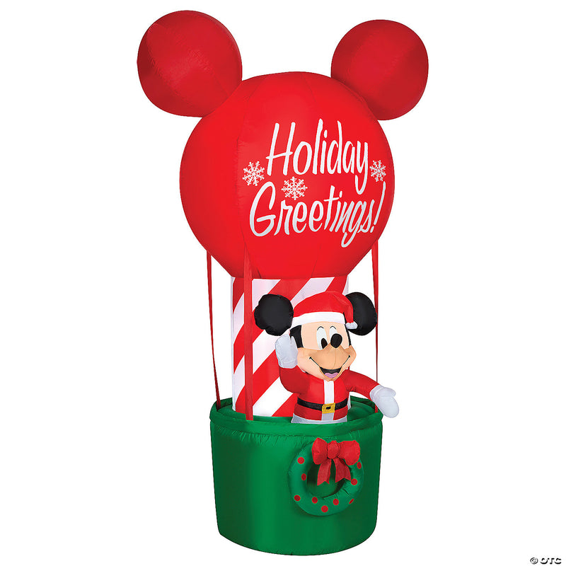 Airblown® Mickey in Hot Air Balloon 84" Inflatable Christmas Outdoor Yard Decor - image 1