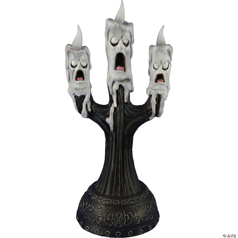 Animated Ghost Candle With Faces Prop - image 1