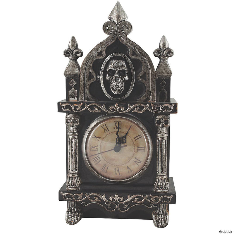 Animated Haunted Raven Clock Halloween Decoration - image 1