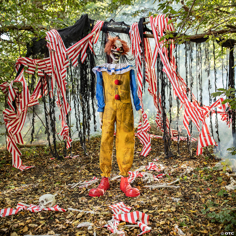 Animated Twitching Clown Halloween Decoration - image 1