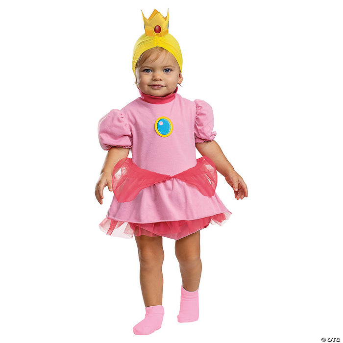Baby Mario Bros Princess Peach Costume 6-12 Months