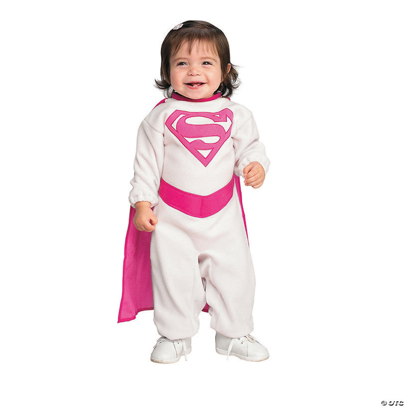 Baby Girl's Pink Supergirl™ Costume - 6-12 Months - INFANT 6-12 MONTHS - image 1