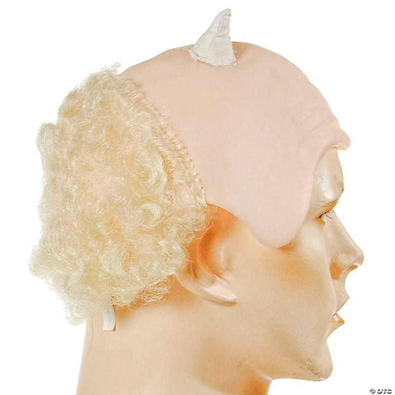 Bald and Horned Adult Headpiece | Costume-shop.com - image 1