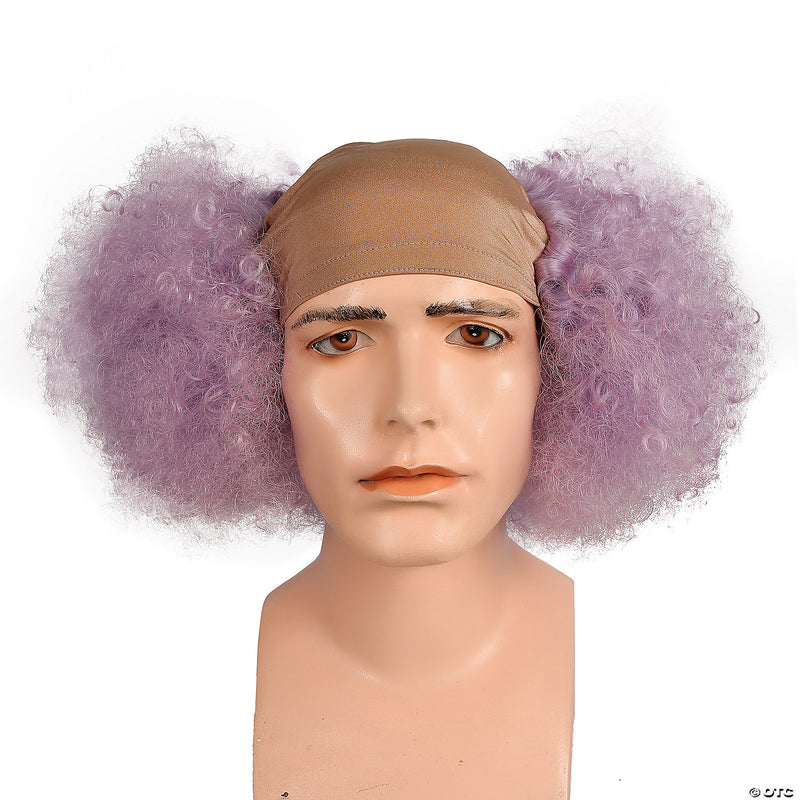 Curly Clown Wig with Bald Front - BLUE - image 5
