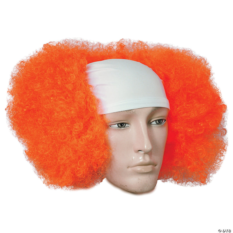 Bald Curly Clown Wig - ORANGE - image 1