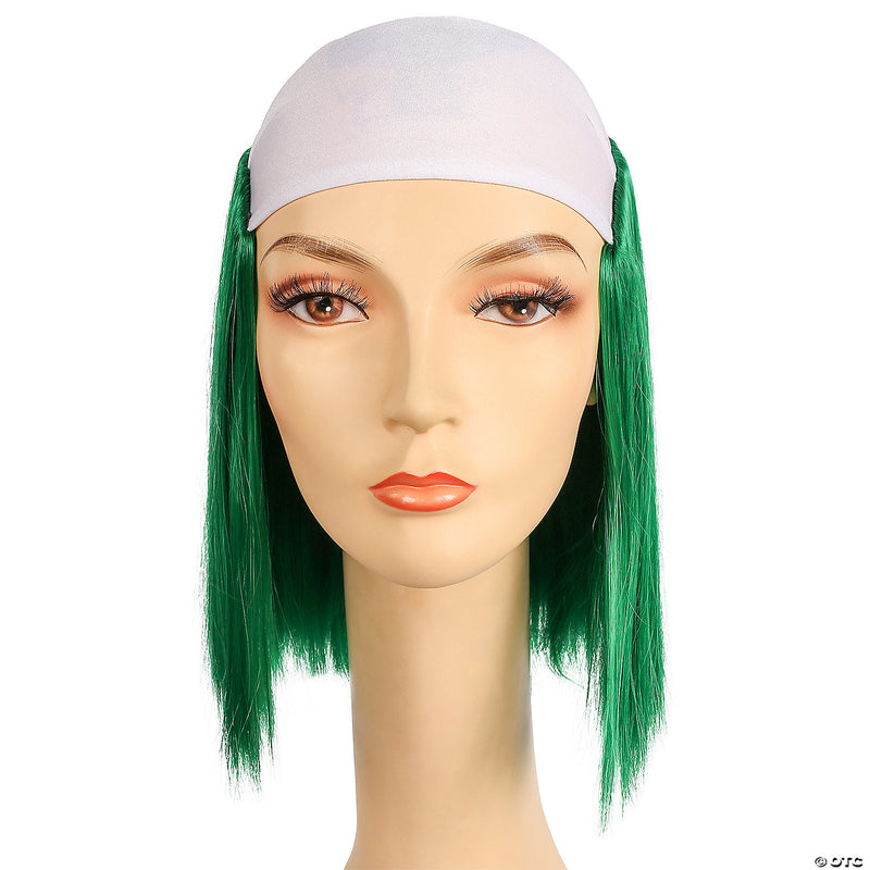 Cloth Front Clown Wig - BLACK - image 3