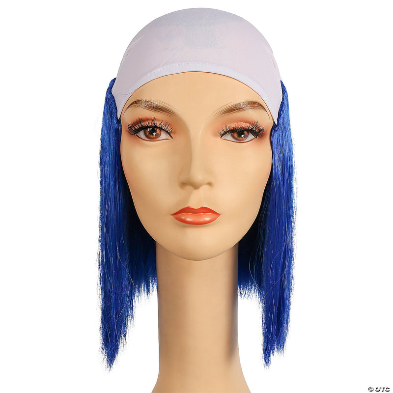 Cloth Front Clown Wig - BLACK - image 7