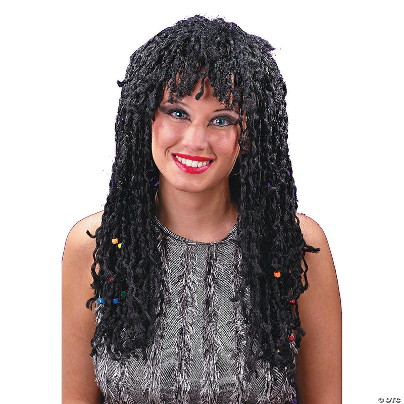 Hippie Beaded Twist Wig - image 1